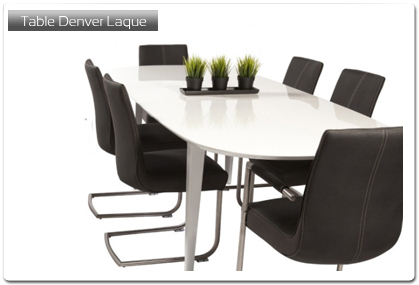 Plan-de-travail-33.fr - Table de cuisine modle Denver Laque