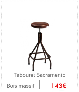 Plan-de-travail-33.fr - Tabouret design Sacramento